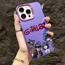 Famous Rock Band G-High-Fashion Cartoon Illustration Phone Suitable 17, 16E, 16, 15, 14, 13, 12, 11 Pro X XR XSMAX 8 Plus, Anti-Drop Frosted Back Cover, Phone, Handy Coverchristmasfall Phone Casephone 17halloween Accessories - 混合顏色 - 查看 7