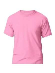 KIT 3 Basic Plain Men's T-Shirts 100% Cotton 30.1 - 淡藍色+淡粉紅色+粉紅色 - 查看 5