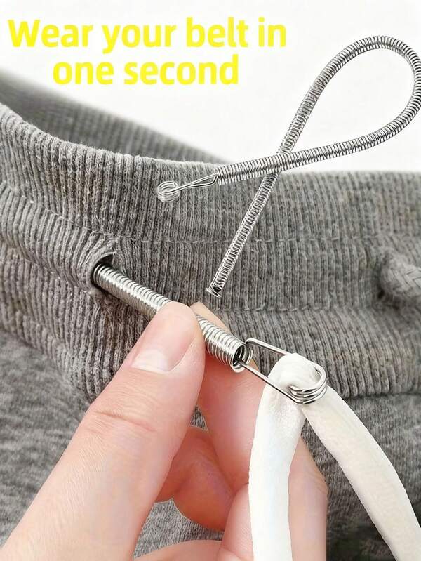 Enhebrador de agujas de alta eficiencia, fácil y sin esfuerzo, adecuado para todo tipo de trabajos de costura, herramientas de costura domésticas, piezas de trabajo de enhebrado de cuerdas, herramienta de enhebrado flexible, cinturón elástico multifuncional, primavera auxiliar de tejido de cuerdas, perforación de ojetes, hilo de coser