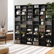 Bookshelf 1044 CD DVD Rack Wooden Shelving Unit Display ShelfBlack
