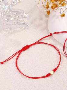 New Handmade Four-Leaf Clover Braided Bracelet, Popular In Europe And America - View 8