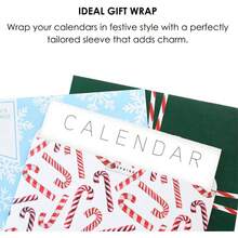 Holiday Calendar Sleeves By, Set Of 3, Wrap Fits Standard 12u201Dx 12u201D Monthly Wall Calendars, Decorative Protective Calendar Cover, Peel And Seal Envelope, 12.5u201Dx 12.5u201D - đa - Xem 5