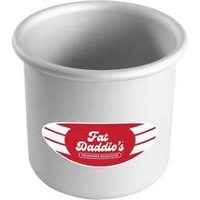 de aluminio anodizado redonda para tarta sartene Plateado, - Inchx 3 - Inch, 1 - 4 x 4 " + 4" de Profundidad - Ver 2