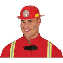 Fiestas Guirca Children's Firefighter Helmet For Boys And Girls, Rescue Costume With Realistic Design And Durable For Crafts, Themed Parties And Role Play Games, Ideal For Celebrations, Halloween, And Educational Activities - Multicolor - View 3