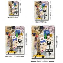 1 Stück ungerahmtes New York City Vintage Preppy Wandkunstposter, Retro-Zeitungsdruck Y2K Leinwanddruck, minimalistisches ästhetisches Dekor Gemälde für Studentenwohnheim, Wohnzimmer, Schlafzimmer, moderne Heimdekoration