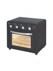 Mini Forno Elétrico com Convecção 30L Compacto para Cozinhas com Pouco Espaço - Preto - Visão 6
