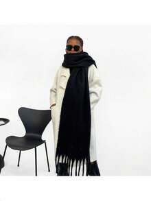 2026新款羊驼毛围巾，女士保暖冬季围巾，礼盒装，送给女朋友/闺蜜的礼物 - 彩色 - 查看 11