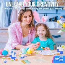 Epoxy Resin Mixing Tools Kit 36Pcs, Reusable Soft Silicone Resin Tools Supplies, Includes A3 Silicone Mats, Measuring Cups, Plastic Pipettes, Stir Sticks, Brushes, Resin Casting Jewelry Making - azul - Ver 10