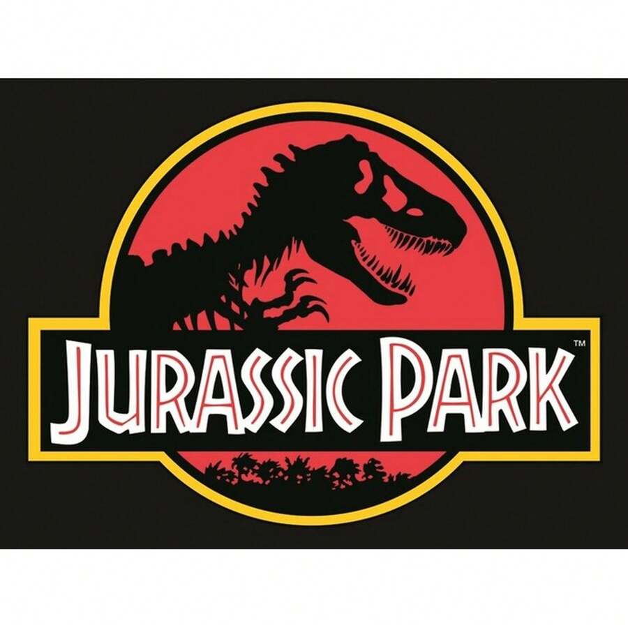 Jurassic World Classic Logo Print (Black/Red/Yellow) - 100% Mixed - (PM8800) - Black - View 1