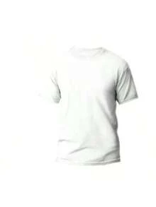 KIT 3 Basic Plain Men's T-Shirts 100% Cotton 30.1 - 米色+白色+黑色 - 查看 5