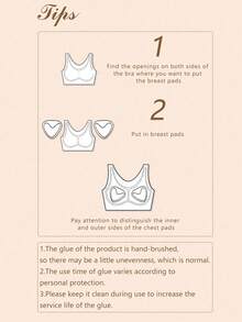 1对透气硅胶三角加厚隐形聚拢胸垫，双面自粘式文胸垫，可爱文胸垫，文胸，可爱文胸，无钢圈文胸，女士文胸，适合搭配婚纱/礼服、露肩装、露背装、吊带裙、紧身裙、薄纱上衣、吊带套装、新娘送礼会、旅行、派对、鸡尾酒会服装 - 彩色 - 查看 3