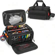 1pc Durable Men's Handheld Tool Storage Bag -Multifunctional Repair Tools Organizer Bag For Keeping Screwdrivers & Tool Accessories Neat,Durable Soft Handle,Multi-Pocket Storage For Anti-Abrasion Base With Wide Mouth Storage, And Organizer,Tool Pouch,Car Repair Bag,Wear-Resistant Tool Storage Bag,Compact Storage Pouch For Screwdriver Bag,Waterproof Tool Kit,Engineering Tool Kit