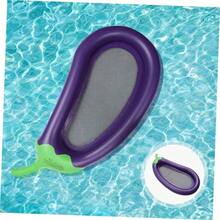 Colchn Inflable de Agua Forma de Berenjena para Sof Acutico para Verano y Relajacin el Agua - Púrpura - Ver 3