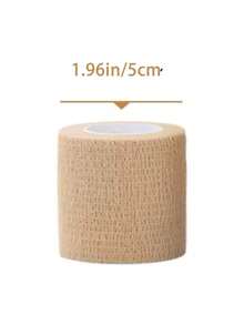 4 Rolls Medical Adhesive Bandages, Elastic Breathable Sports Self-Adhesive Tape, Beige Finger Wrap Bandages, Suitable For Wrist, Ankle, First Aid - Multicolor - View 11