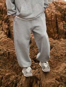 1 条男童/青少年户外运动休闲抽绳腰裤，时尚舒适