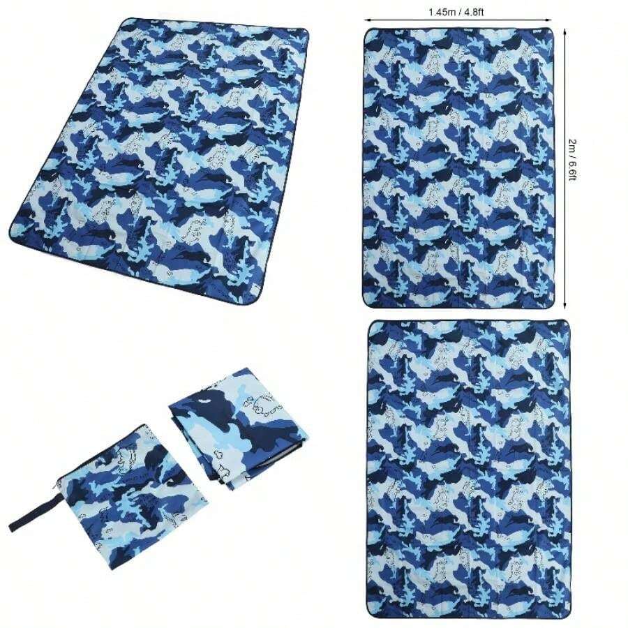 Gran Manta de Picnic Porttil Porttil Suave Al Aire para Acampar y Viajar en la Playa - #511 - Ver 1