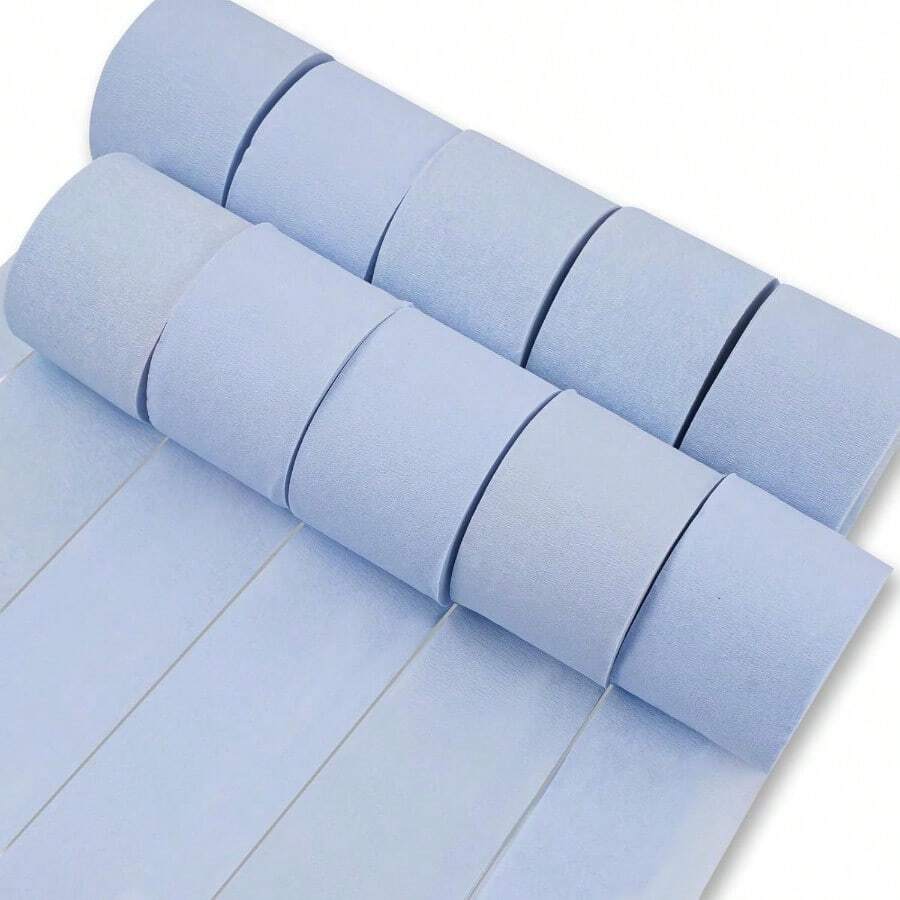 Crepe Paper Streamers 10 Rolls 820ft Pack Of Crepe Paper Pastel Blue Party Streamers For Birthday Decorations Wedding Decorations And Event Decorations With 1.8 In X 82 Ft Per Roll Ideal For Indoor And Outdoor Celebrations With Vibrant Colorful Tassels And Easy To Hang