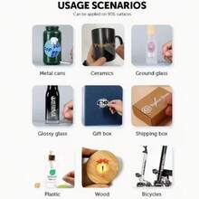 Customized UV Transfer Logo/Text/Design PVC Hot Stamping Thermal Transfer Printing Is Suitable For Glass, Metal, Plastic, Wood, DIY Crafts, T-Shirts, Mugs, Mobile Phone Cases And Durable Transfer Paper Substitutes (No Thermal Transfer, Decal Paper Stickers, Car Stickers, Car Window Stickers, Stationery, Teacher Decals, Clothes Stickers, Christmas Craft Supplies. - Multicolor - View 8