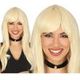 Fiestas Guirca Blonde Long Curly Wig For Costumes And Parties, Women's Curly Hair, Ideal For Themed Gatherings, Cosplay, And Celebrations With Elegant And Eye-Catching Style - Multicolor - View 2