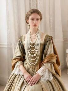 White Ten-layer Exaggerated Heavy Necklace