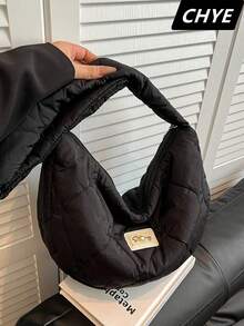 1 Stück Damen Nylon Japanischer Lässig Einfachheit Umhängetasche, kratzfest und abriebfest, leicht, großes Fassungsvermögen, Lingge-Prägung, für Konzerte, Festivals, Sportveranstaltungen, Einkaufen, Pendeln, Arbeit, Dates, tägliche Reisen, für Studenten, Mädchen