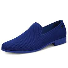 UUBARIS Men's Dress Loafers, Tuxedo Formal Shoes, Black Slip-On Leather Shoes, Classic & Comfortable, Durable, Perfect For Weddings, Parties, And Business Events - 藍色 - 查看 3