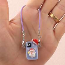 17cm Crossbody Bag Charm, Christmas Creative Hanging Decor, 1st/2nd/3rd Generation Glazed Figurine Doll Accessory For LABUBU Crossbody Bag - Multicolor - View 9