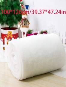1pc White Artificial Snow Blanket - Soft, Thick, Fluffy Silky Fiber, Feather, Christmas & Winter Decor, Flat, Artificial Christmas Snow, Compressed Packaging, Vacuum Packed, DIY Filling, PP, Washable, Indoor Snow Decor, Polyester Fiber Filling, Filling, Synthetic, Polyester Imitation Silk, Insulation Material, Ideal For Weddings, Teen Showers And More - Multicolor - View 17