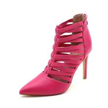 lunryet Women's Platform Heel Dance Boots Peep Toe Latin Salsa Ballroom Ankle Dance Shoes TINA-10 - 粉色 - 查看 6