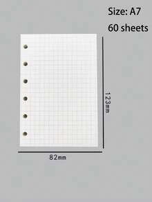 A7 minimalistischer transparenter Ringbuch-Notizbücher & Planer, monatliche Gitter-/Linien-/Blanko-Ringbuch-Tagebücher & -Einbände, Notizbuch-Hüllen, nachfüllbare Ringbuch-Aufbewahrung, A7 Ringbuch-Tagebuch-Handbücher, PVC-Ringbuch-Hüllen