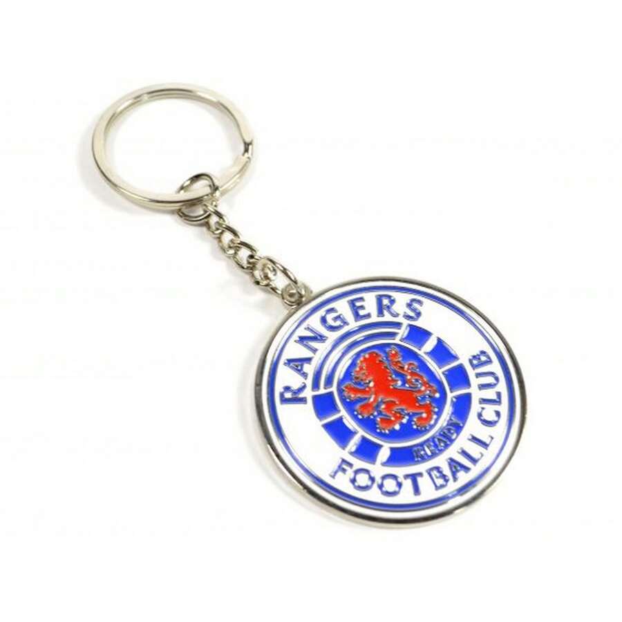 Rangers FC Keyring (Royal Blue/White) - 100% Mixed - (BS3388) - Royal Blue - View 1