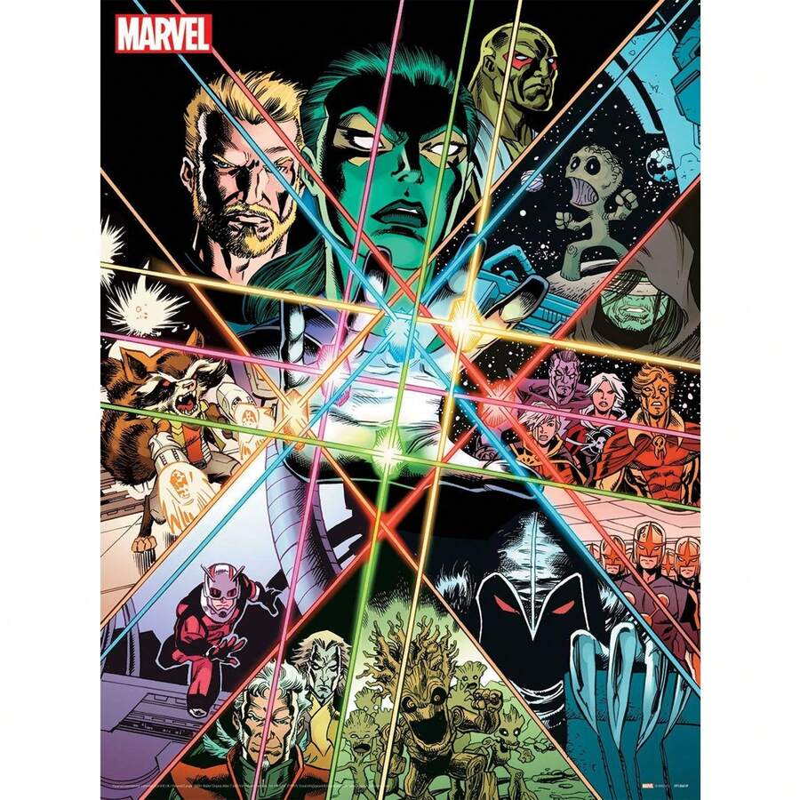 Marvel Infinite Multiversal Possibilities Print (Multicoloured) - 100% Mixed - (PM5880) - Multicolor - View 1