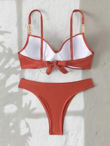 KEKE VEST Bikini With Gold Details And Design That Enhances Curves 2025 XX540 - Rosa Oxidada - Ver 2