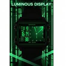 SANDA SANDA Men Women Watch Digital Sport Fashion Wristwatch Top Brand Luxury Multifunction Alarm Date Week Stopwatch EL Light Function Waterproof Electronic LED Original Male Lady Clock Gift 2198