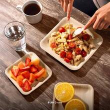 Juego de piezas de vajilla desechable de hoja de palma. Pack para 20 personas. Naturales y biodegradables. No txico. Natural Leaf Tableware - 200 - Ver 9