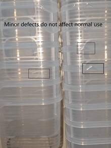 7pcs Freezer Food Storage Containers Set With Lids - Leak-Proof, PP Plastic Material, Stackable, Suitable For Meat, Fruits And Vegetables - Essential Kitchen Organization - Clear - View 11