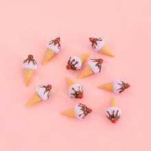 4/8/12pcs Miniature Resin Simulated Jam & Ice Cream Realistic Home Decor Toys - Multicolor - View 6