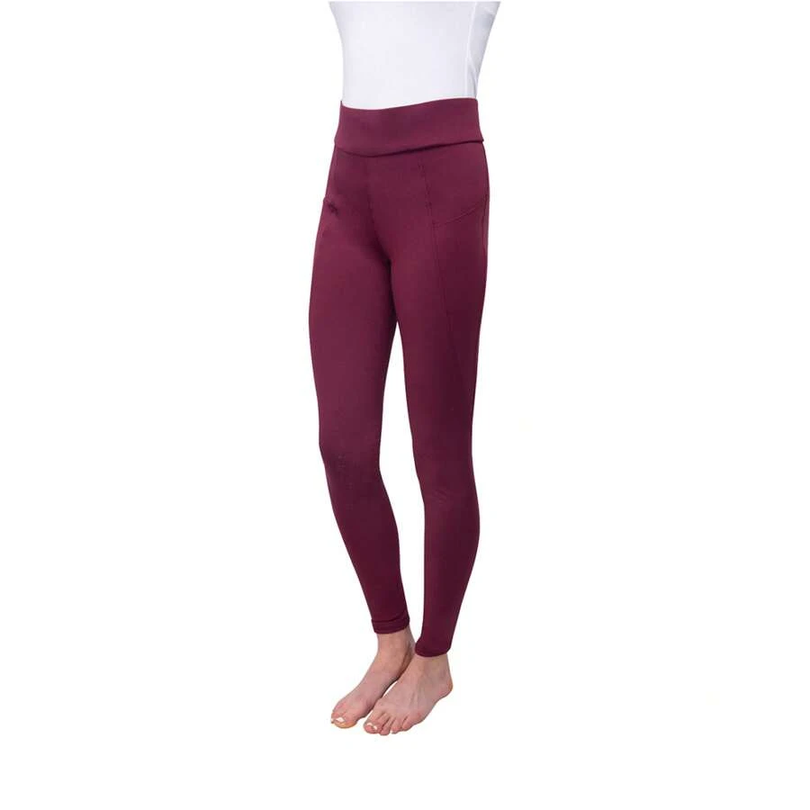 RFORMANCE Girls Horse Riding Tights (Fig) - 89% Polyester/11% Spandex - (BZ5078) - Orange - View 1