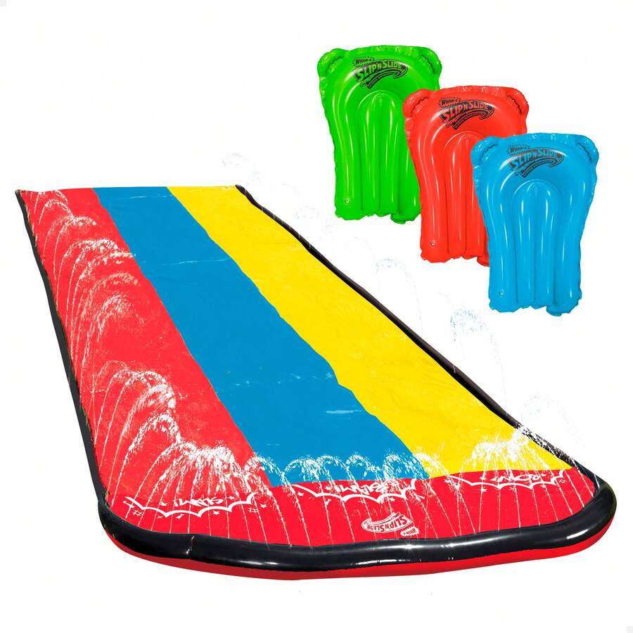 Color Baby Toboágua de 4,8 m com 3 pranchas de surfe ✅ Entrega em 24/48 horas para Espanha (continental) - Multicolorido - Ver 1