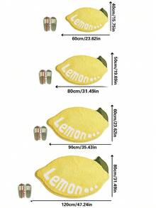 1pc Lemon Shaped Carpet, Minimalist & Cute Rug For Living Room, Bedroom, Bathroom, Doormat, Small Rug, Carpet, Mat, Home Decor, Area Rug, Outdoor Mat, Washable Carpet - Multicolor - View 4