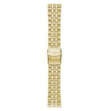 Men's Raglan Band Gold Bracelet Watch Band Gold 24mm