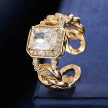 1pc Exclusive High-End Design Luxury Open Ring Jewelry - Ring - View 1