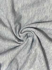 Women's Casual Turtle & Letter Print Grey Crew Neck Sweatshirt, Fashionable & Versatile, Autumn/Winter - Grey - View 6