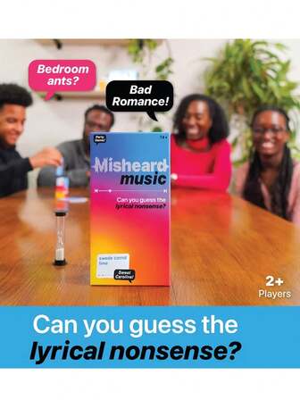 1 Set Of Funny Song Guessing Party Lyrics Cards, Board Game, Puzzle Game With Answers, Funny Misheard Song Party Board Game, Music Quote Challenge, Suitable For KTV, Family Games, Birthday Parties, New Year Celebrations, Party Favors, Valentine's Day, Christmas, Corporate Events And Other Activities