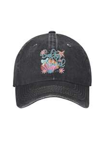 Salty Soul Men Women Vintage Washed Distressed Baseball Cap Twill Adjustable Adult Hat Women Caps - Black - View 1