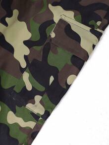 1 Stück Cargo Hose für Teenager Jungen, lässig, weit geschnitten, Camouflage-Muster, Multi-Taschen, gerade Beinform, geeignet für Training, Outdoor, Frühling/Sommer/Herbst/Winter - Verschiedenfarbig - Übersicht 8