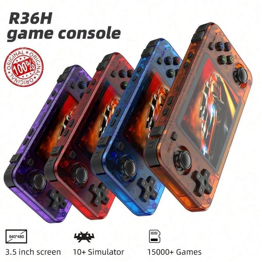 Console Portable R36H – Linux, 20 000 Jeux, écran IPS 3,5″ – RK3326 – 128 Go – Rétro