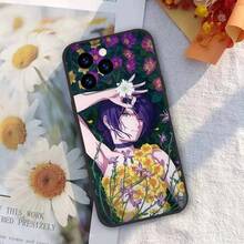 Anime Cool  Reze Phone Case For Apple  16,15,14,13,12,11,Pro,Max,Mini Wave Oil Back Short Phone Case 17 Promax