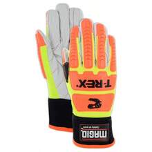 T-REX Primal Series TRX510 Cotton Blend Corded Palm Impact Glove - 510 Primal Cut Level A2 Size 10/XL