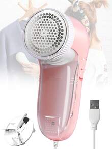Portable Hair Remover, USB Powered - For Clothes, Fabrics, Bedding, Carpets, Sofas Effective Fabric Shaver - Removes Lint Balls, Fluff, Suitable For Daily Use At Home!, Clothes Lint Remover With, Clothes Lint Remover